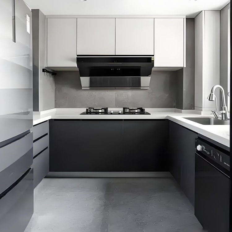 Simple Stainless Steel Kitchen Cabinets