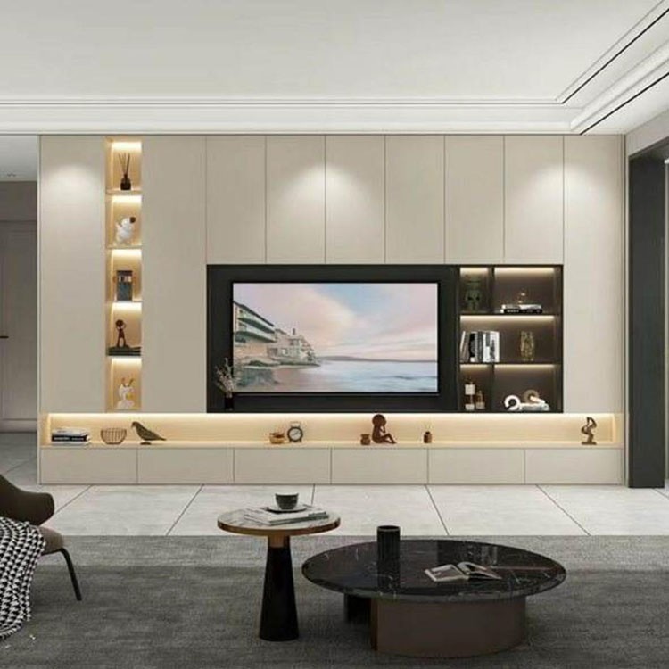 Fal lógott TV -szekrények